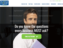 Tablet Screenshot of businessadvisorygroup.com